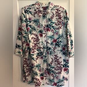 Jessica London button down floral blouse size 20